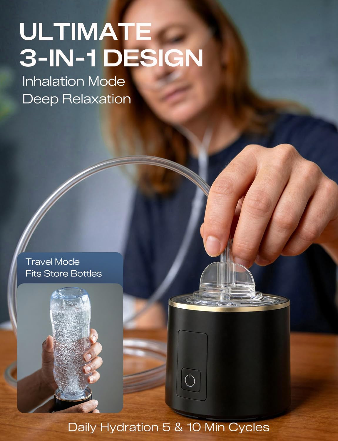 Hydrogen Water Bottle Generator - 9060 PPB Molecular Hydrogen