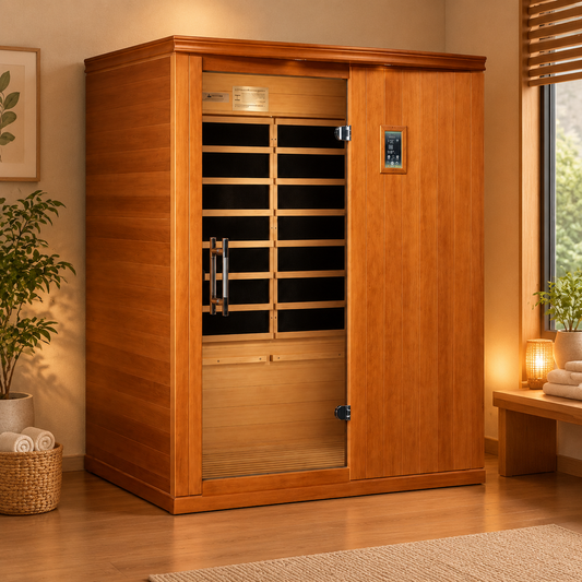 3 Person Low EMF Infrared Lighting Home Sauna — product view 14